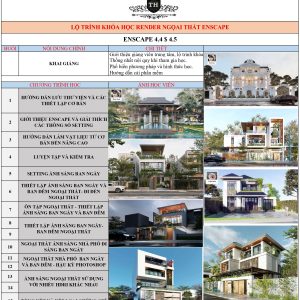 Khóa học render ngoại thất Enscape