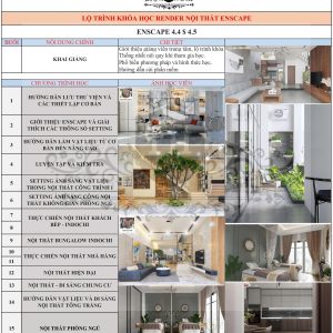 Khóa học render nội thất Enscape